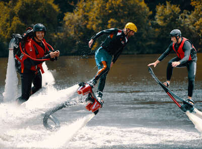 Flyboarding, hoverboard, jetpack 2v1 